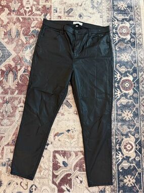 Abercrombie & Fitch Black Coated Skinny Jeans